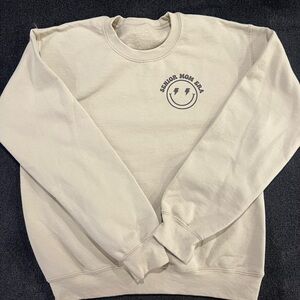 Women’s “senior mom” crewneck